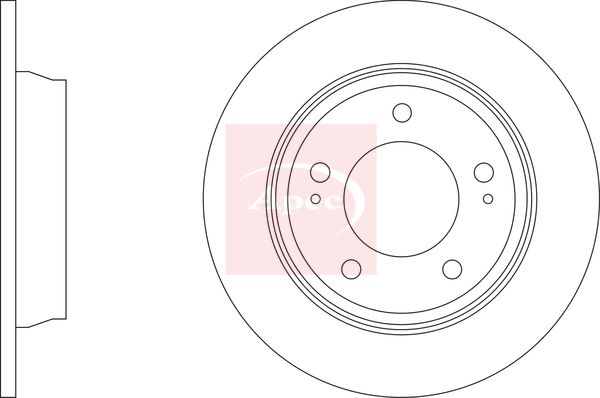 Apec DSK3381 Brake Disc - 1