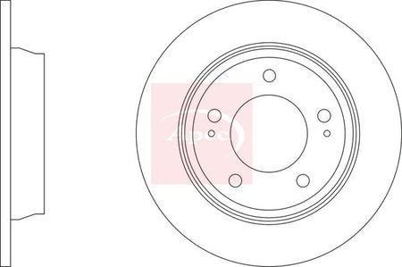 Apec DSK3381 Brake Disc - 1