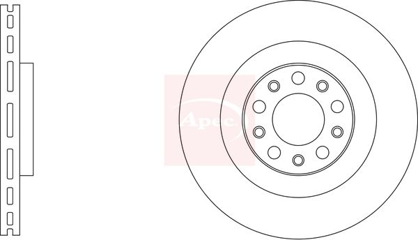 Apec DSK3386 Brake Disc - 1