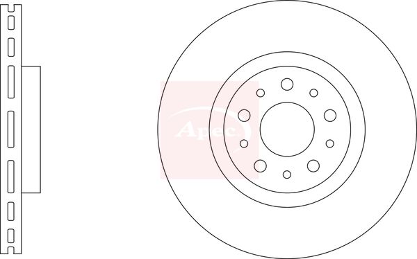 Apec DSK3388 Brake Disc - 1
