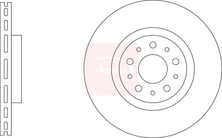 Apec DSK3388 Brake Disc - 1