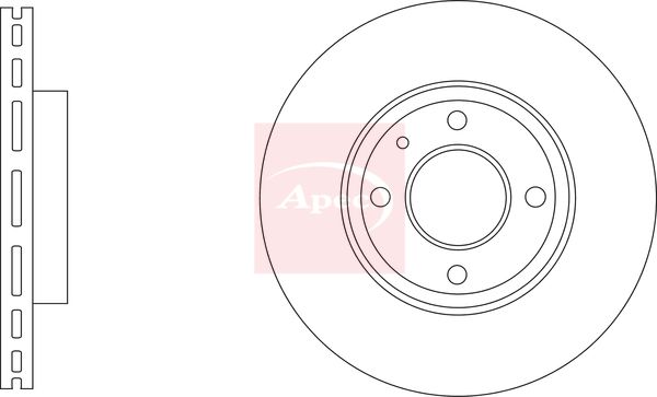 Apec DSK3391 Brake Disc - 1