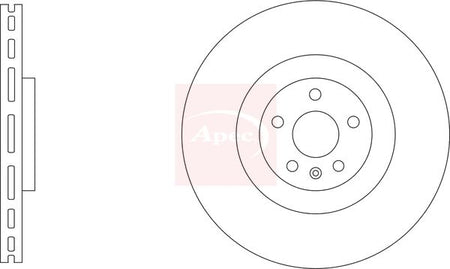 Apec DSK3394 Brake Disc - 1