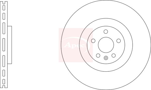 Apec DSK3394 Brake Disc - 1