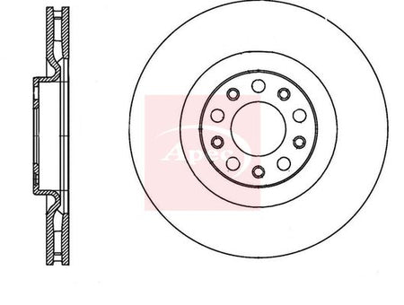 Apec DSK3395 Brake Disc - 1