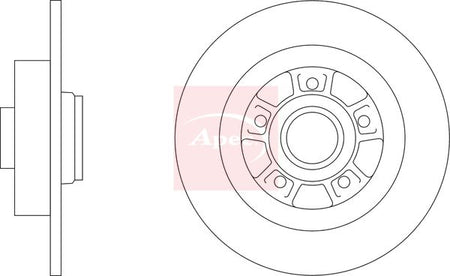 Apec DSK3397 Brake Disc - 1