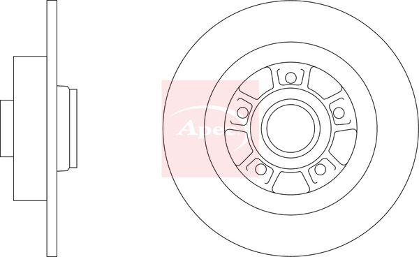 Apec DSK3397 Brake Disc - 1