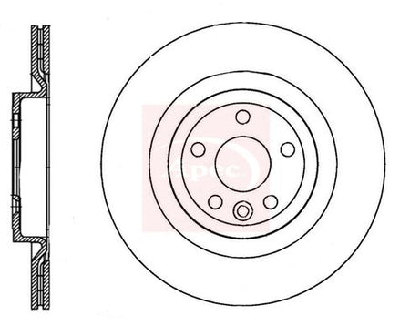 Apec DSK3406 Brake Disc - 1