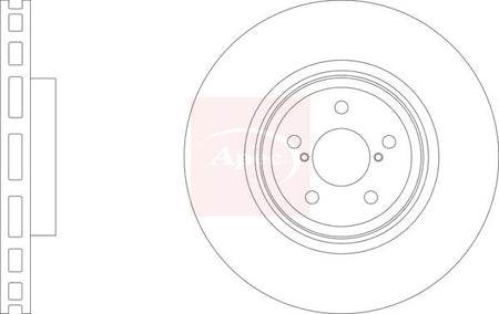 Apec DSK3407 Brake Disc - 1