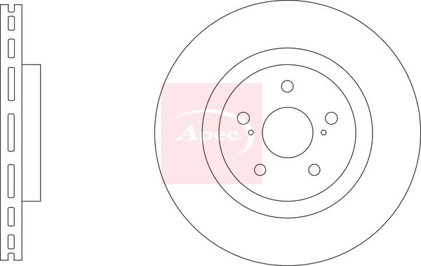 Apec DSK3410 Brake Disc - 1