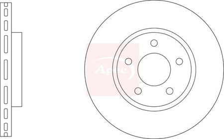 Apec DSK3412 Brake Disc - 1