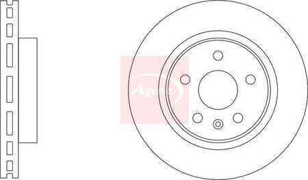 Apec DSK3428 Brake Disc - 1