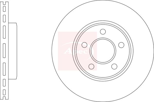 Apec DSK3429 Brake Disc - 1