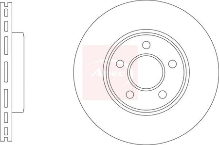 Apec DSK3429 Brake Disc - 1