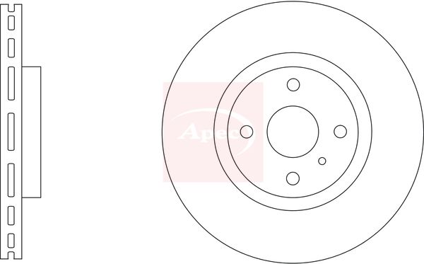 Apec DSK3430 Brake Disc - 1