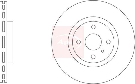 Apec DSK3430 Brake Disc - 1