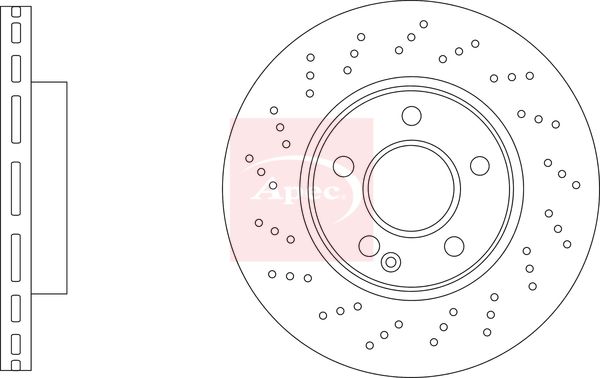 Apec DSK3432 Brake Disc - 1