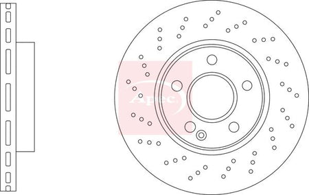 Apec DSK3432 Brake Disc - 1
