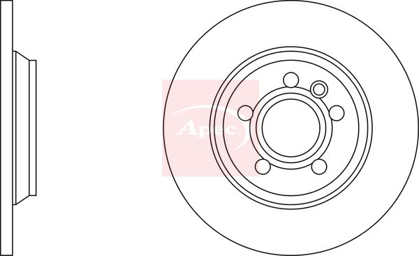 Apec DSK3434 Brake Disc - 1