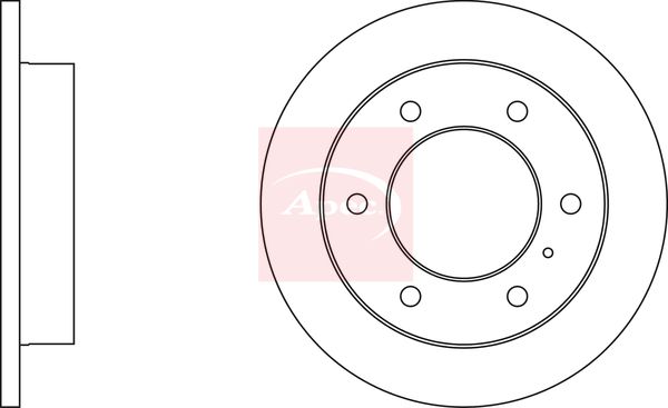 Apec DSK3440 Brake Disc - 1
