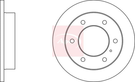 Apec DSK3440 Brake Disc - 1