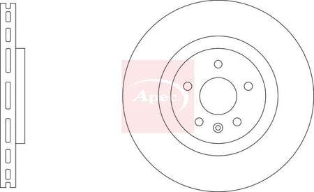 Apec DSK3445 Brake Disc - 1