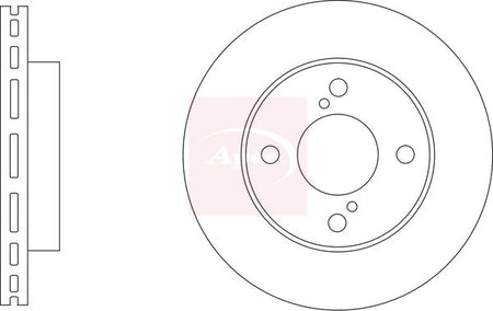 Apec DSK3448 Brake Disc - 1