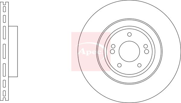 Apec DSK3455 Brake Disc - 1