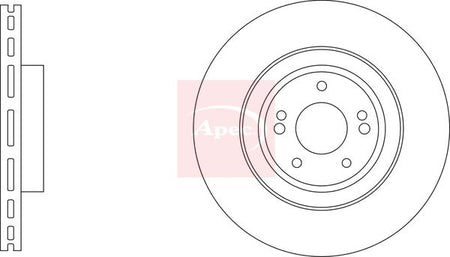 Apec DSK3457 Brake Disc - 1
