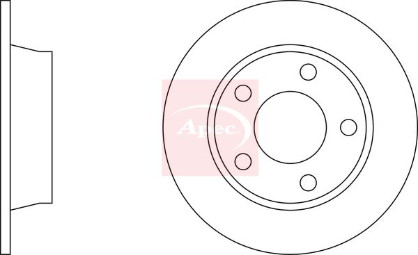 Apec DSK345 Brake Disc - 1