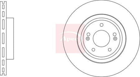 Apec DSK3471 Brake Disc - 1