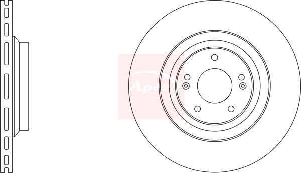 Apec DSK3473 Brake Disc - 1