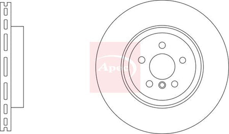 Apec DSK3475 Brake Disc - 1