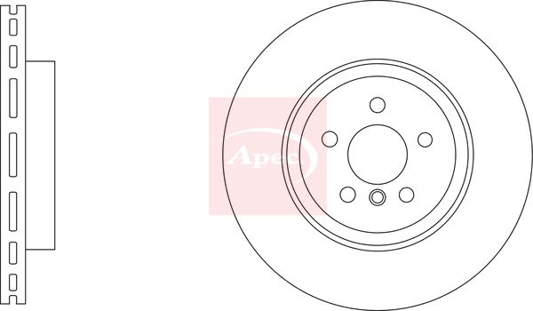 Apec DSK3475 Brake Disc - 1