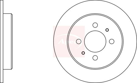 Apec DSK347 Brake Disc - 1