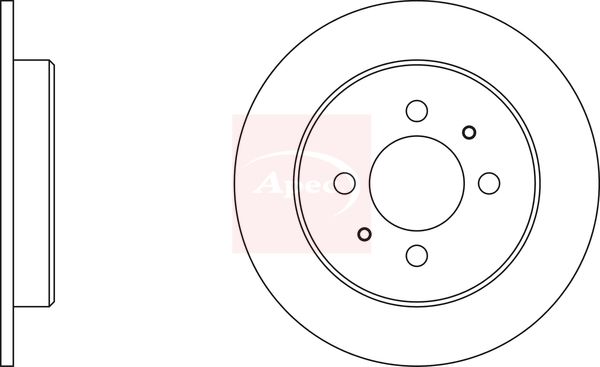 Apec DSK347 Brake Disc - 1