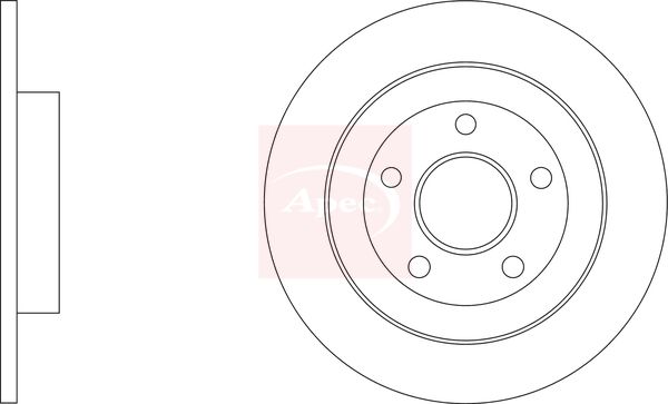 Apec DSK3491 Brake Disc - 1