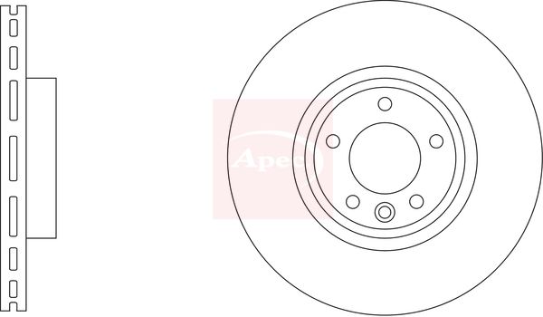 Apec DSK3492 Brake Disc - 1