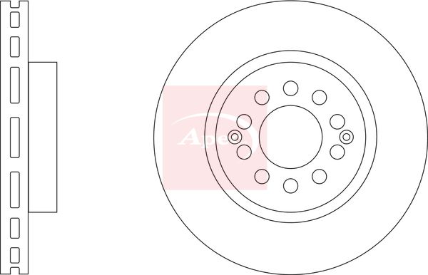 Apec DSK3519 Brake Disc - 1