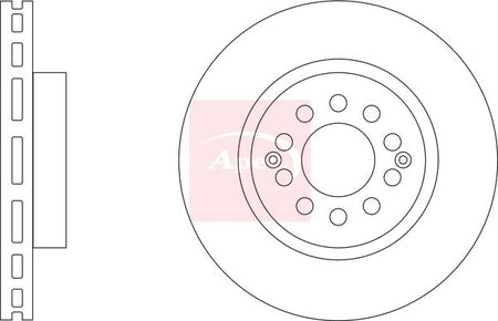 Apec DSK3519 Brake Disc - 1
