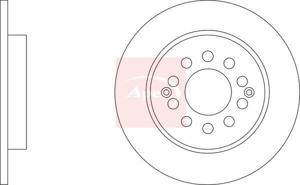 Apec DSK3520 Brake Disc - 1