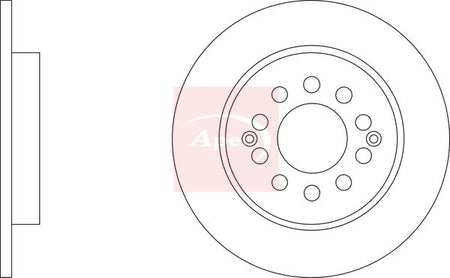 Apec DSK3520 Brake Disc - 1