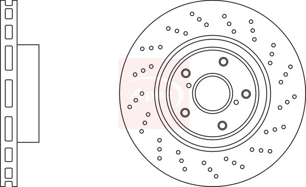 Apec DSK3526 Brake Disc - 1