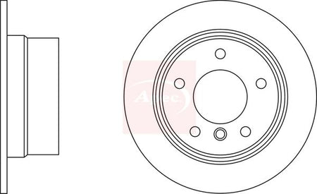 Apec DSK352 Brake Disc - 1