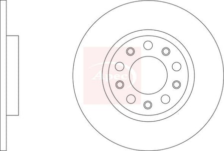 Apec DSK3549 Brake Disc - 1