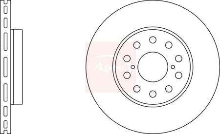 Apec DSK355 Brake Disc - 1