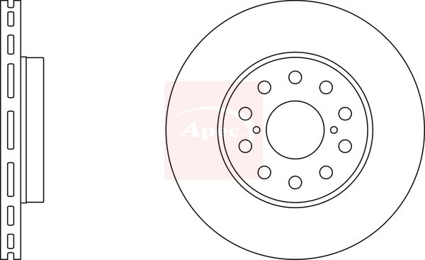 Apec DSK355 Brake Disc - 1