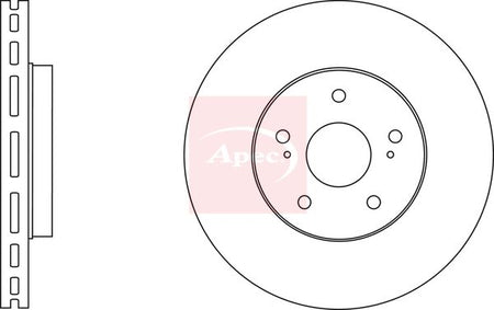 Apec DSK3589 Brake Disc - 1