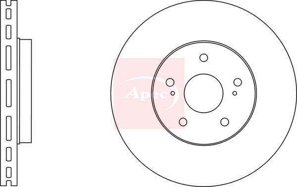 Apec DSK3589 Brake Disc - 1