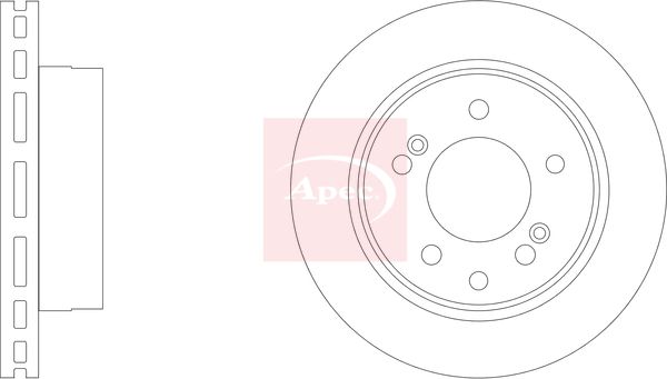 Apec DSK3594 Brake Disc - 1
